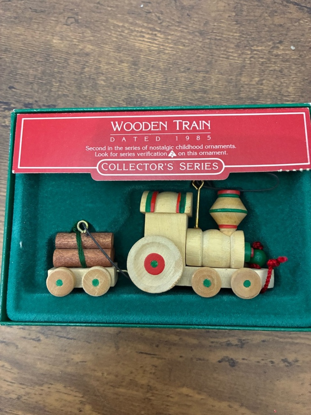 Hallmark Collector’s Series Wooden Train Ornament